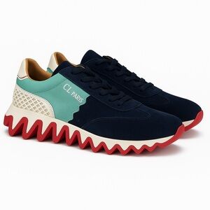Christian Louboutin Loubishark Sneakers – Size 8 US – Like New 🔥